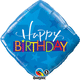 Birthday Blue Star Diamond 18" Balloon