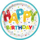 9" Paper Plates - Happy Balloon Birthday (8ct) - Unique
