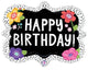 26" Flower Birthday Dots (PKG) Foil Balloon - Betallic
