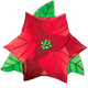 26" Satin Infused Poinsettia - Anagram