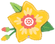 26" Yellow Flower Balloon - Betallic