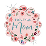 Mint Love You Mom 18" Balloon