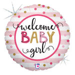 Baby Girl Stripes 18" Balloon