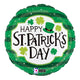 Happy St. Patrick's Day Stripes 18" Balloon