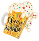 27" Birthday Fun Confetti Beer - Betallic