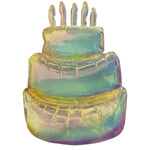 27" Iridescent Birthday Cake Foil Balloon - Winner Party