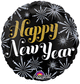 New Year Pizazz Holographic 18" Balloon