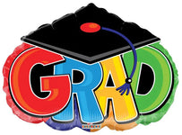 28" Congrats Grad Cap (5ct) - Conver USA