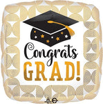 28" Congrats Grad Ribbed Lines (5ct) - Anagram