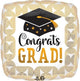 28" Congrats Grad Ribbed Lines (5ct) - Anagram