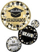 28" Felicidades Graduados Circles & Dots (5ct) - Anagram