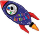 28" Happy Birthday - Rocket Ship - Conver USA