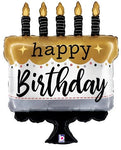 28" Satin Metallic Birthday Cake - Betallic