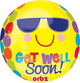 Bright Sunny Get Well Soon Orbz 16" Balloon