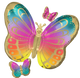 29" Colorful Butterflies - Anagram
