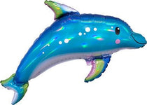 29" Iridescent Blue Dolphin Balloon - Anagram