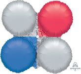 29" MagicArch™ Large - Red, Silver, Blue (5ct) - Anagram