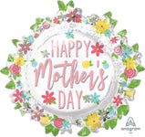 30" Happy Mother's Day Wreath (5ct) - Anagram