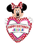 30" Minnie Mouse Birthday Heart (Personalizable) - Anagram
