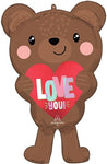 30" Satin Love Bear - Anagram
