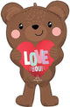 30" Satin Love Bear - Anagram
