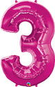 34" Number 3 Magenta