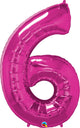 34" Number 6 Magenta