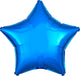 Metallic Blue Star 21" Balloon