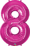 34" Number 8 Magenta