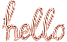 31" Hello Script Balloon - Rose Gold - Northstar Balloons