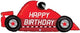 43" Race Car Birthday Foil Balloon (PKG) - Betallic