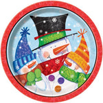 9" Paper Plates - Snowman Bubbies (8ct) - Unique