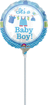 Shower with Love Boy 9" Air-fill Balloon (requires heat sealing)