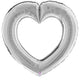 32" Linking Heart - Silver