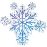 32" Prismatic Snowflake Cluster - Anagram