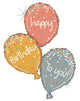32" Rose Gold Birthday Balloons - Betallic