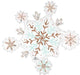 32" Satin Winter Wonderland Snowflake - Anagram