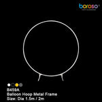 B459A 3.25' Balloon Hoop Metal Frame - White - Borosino