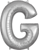 Silver Letter G 34″ Balloon