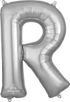 Silver Letter R 34″ Balloon