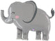 33" Jungle Elephant - Betallic