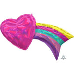 33" Rainbow with Heart - Holographic (5ct) - Anagram