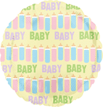 Baby Patel Bottle Line 2 Sided 18" Balloon