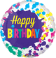 Happy Birthday Splatters 21" Balloon