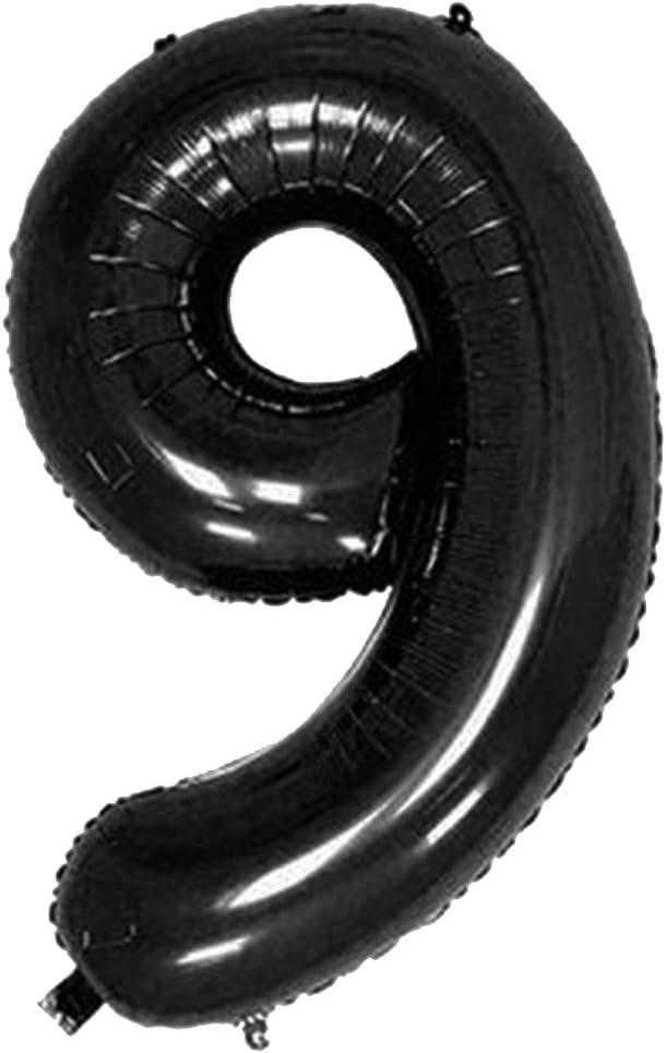 34" Balloon Numbers - Black Conver USA