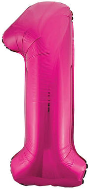 34" Balloon Numbers - Fuchsia Conver USA