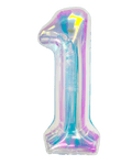 34" Balloon Numbers - Iridescent - Winner Party