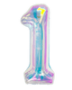 34" Balloon Numbers - Iridescent - Winner Party