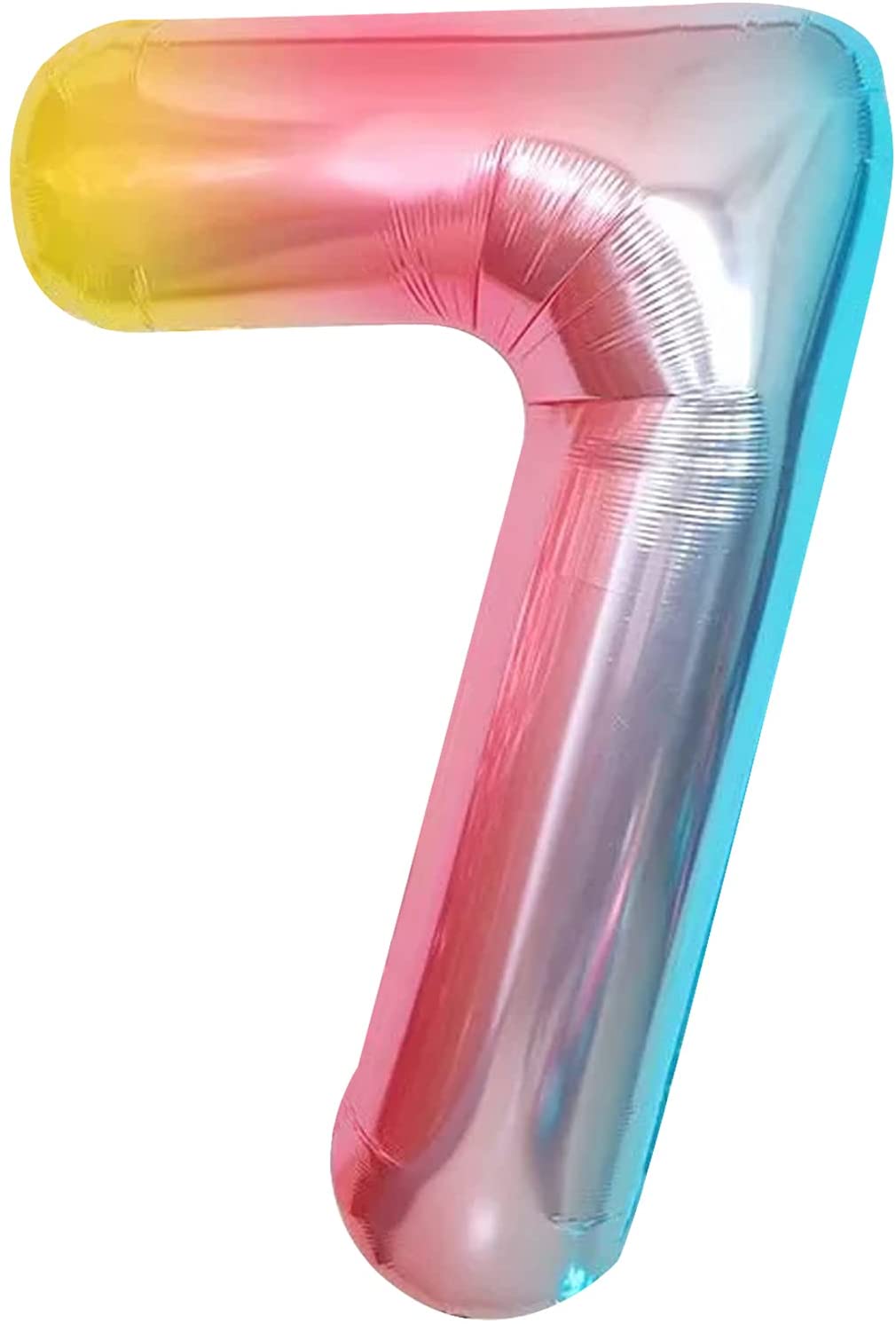 34" Balloon Numbers - Pastel Rainbow - Party America