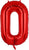 34" Balloon Numbers - Red Conver USA